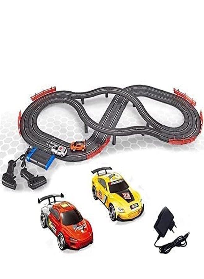 EXOMOON Soba Slot car Hand-Operate Track Cars Stainless Steel Track Set Racing Race Track (Multicolor) - Image 2